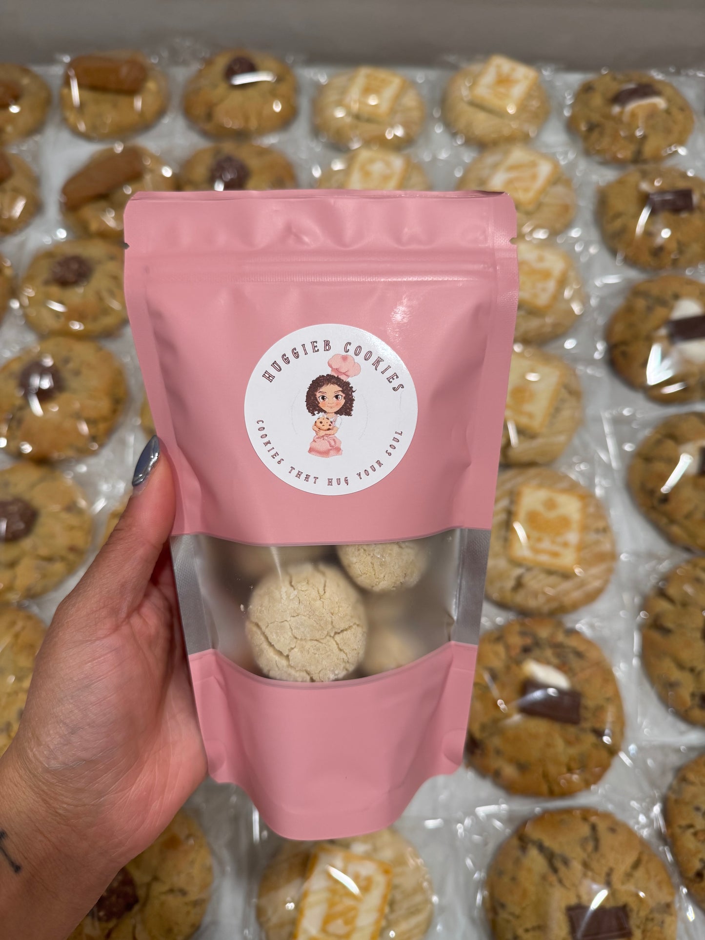 Mini vegan gluten free lemon crinkle cookies